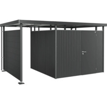 Redskapsbod med tak och skjutdörr