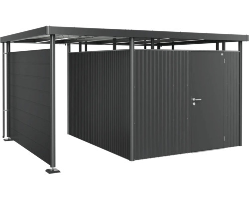 Redskapsbod med skjutdörr och tak