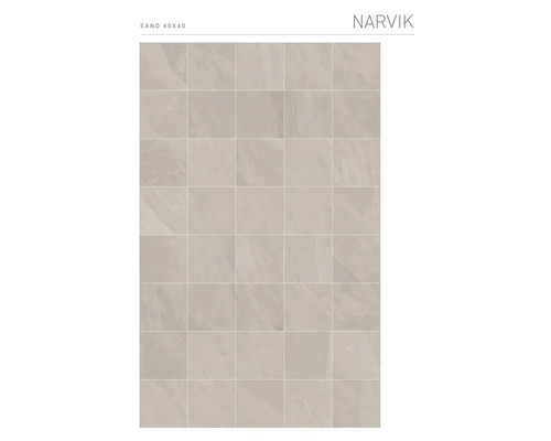 Kakelmönster Narvik Sand, 60x60 cm