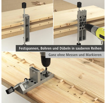 Anordning för pluggning med borrmaskin på träbrädor