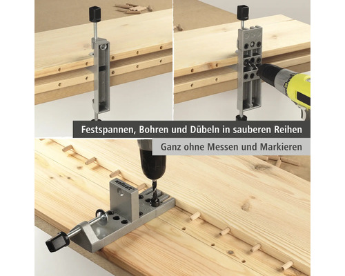 Anordning för pluggning med borrmaskin på träbrädor