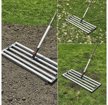 Gardena gräsmattsutjämnare för utjämning av gräsmattor och spridning av jord