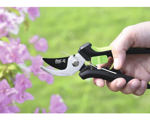 Trädgårdssax hållen i en hand