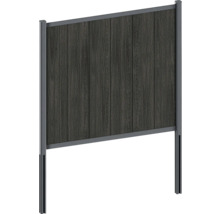 Insynsskydd av trä och metall