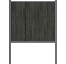 Stängselelement av trä och metall