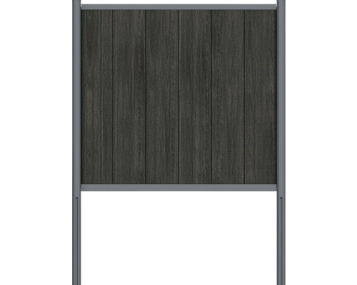 Stängselelement av trä och metall