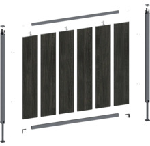 Byggsats för insynsskydd med paneler och stolpar