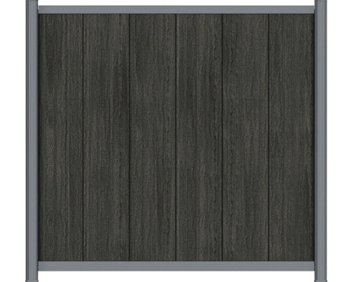 Integritetsskärm av trä och aluminium