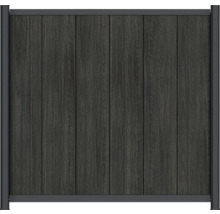 Staket av träplastkomposit med ram