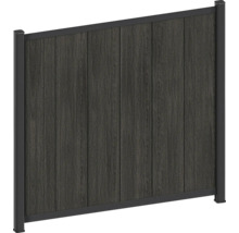 Staketselement med trästruktur och ram