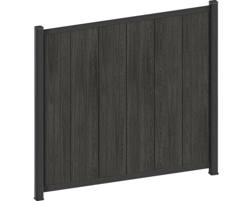 Staketselement med trästruktur och ram