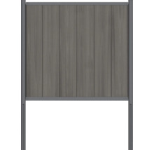 Trädgårdsstaket av trä med ram