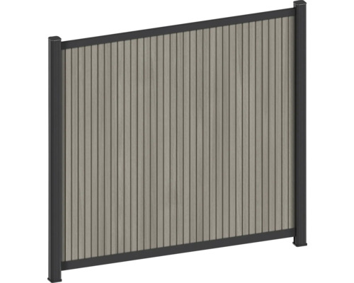 Insynsskydd av trä och metall