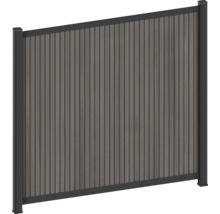 Insynsskyddsstaket av plast och metall