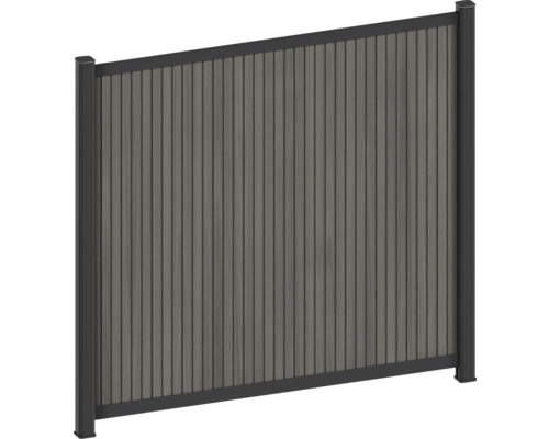 Insynsskyddsstaket av plast och metall