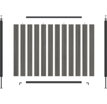 Staketdelar och tillbehör för trädgården