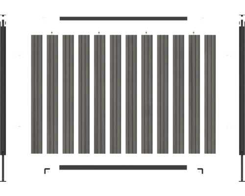 Staketdelar och tillbehör för trädgården