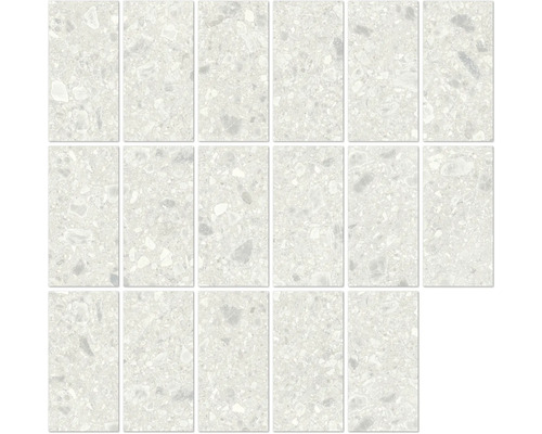 Mosaikplattor med sten dekor