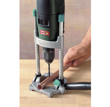 Wolfcraft borrstativ med borrmaskin och kopparrör