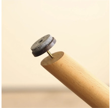 Möbelben med filtplatta och skruv