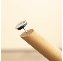 Möbelglid med trätapp