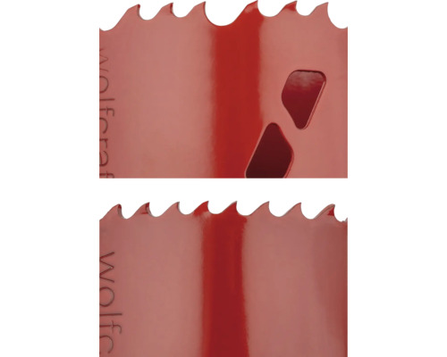 Detaljvy av Wolfcraft hålsågsblad