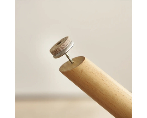 Möbelben med filtdyna för fastskruvning