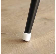 Möbelfot med golvskydd på trägolv