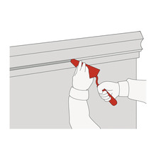 Applicering av tätningsmedel med tätningsmedelsskärare