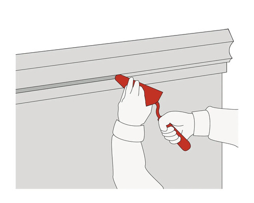 Applicering av tätningsmedel med tätningsmedelsskärare