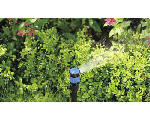 Trädgårdsspridare vattnar växter