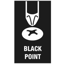 Symbol för skruvmejsel med svart spets