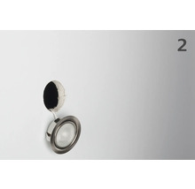 Takmonterad infälld spotlight med borrhål för takmontering