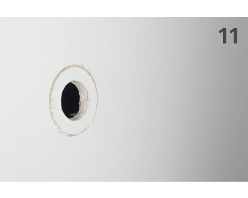 Hål i väggen för installation