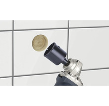 Kakelborr i drift med kronborr