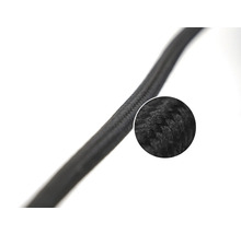 Textilkabel med närbild av textilstrukturen