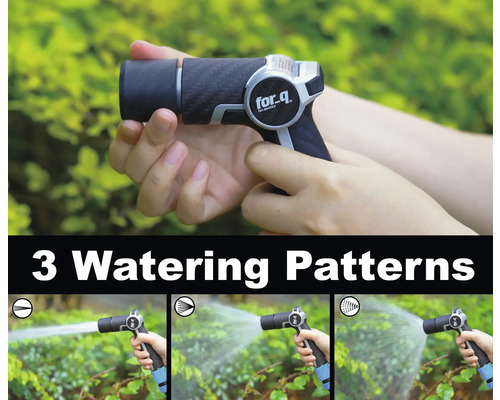 Trädgårdsslangsprutpistol med tre sprutmönster