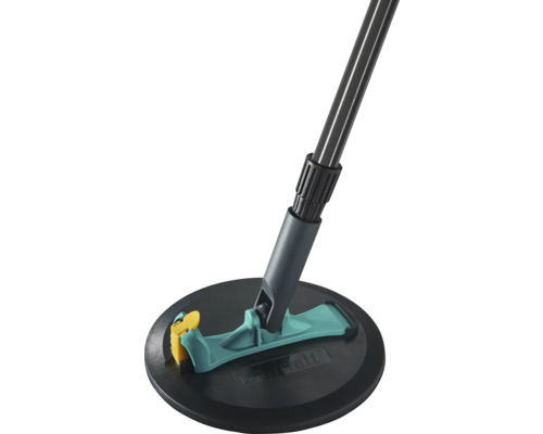 Wolfcraft handslipmaskin med teleskopskaft och rund slipplatta för väggar och tak