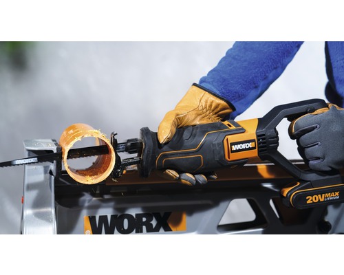 Worx tigersåg skär plaströr
