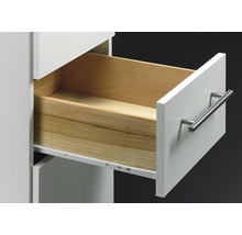 Lådskena HETTICH kullagrad delutdrag med dämpning 350mm vit 2-pack