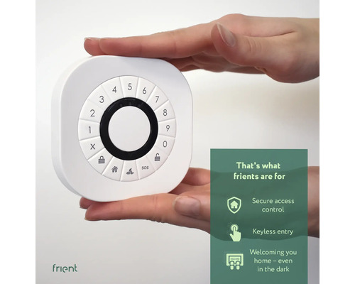 Vitt Frient tangentbord för säker åtkomstkontroll