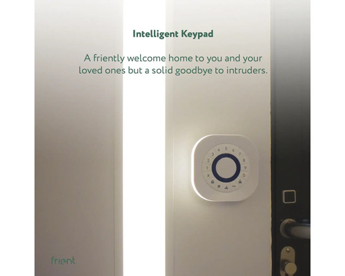 Intelligent knappsats för att styra larmsystemet på väggen bredvid en dörr