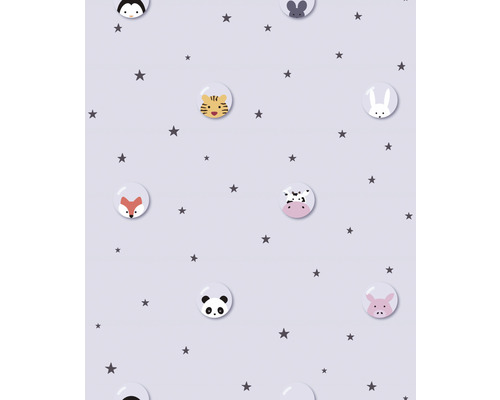 Tapet med djurmotiv och stjärnor