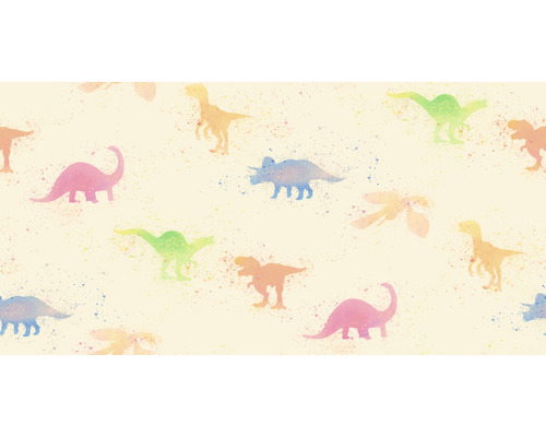 Illustration med olika typer av dinosaurier