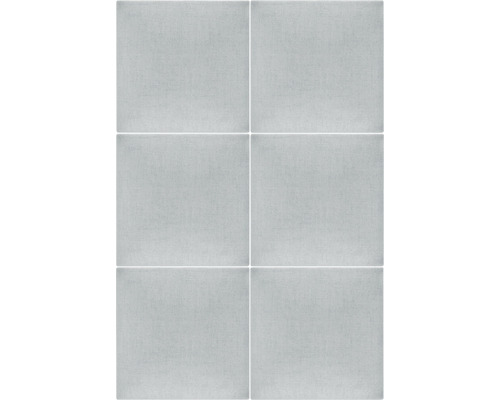 Sex gråa kakel i format.