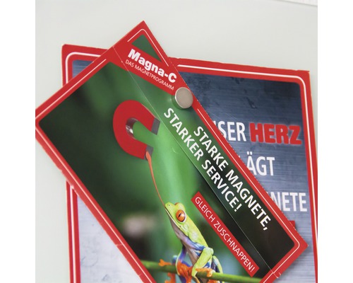 Magna-C magnetprogram med grodmotiv och rund magnet