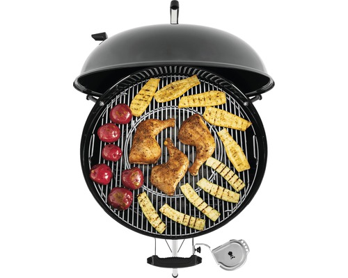 Klotgrill med grillad kyckling, zucchini och potatis