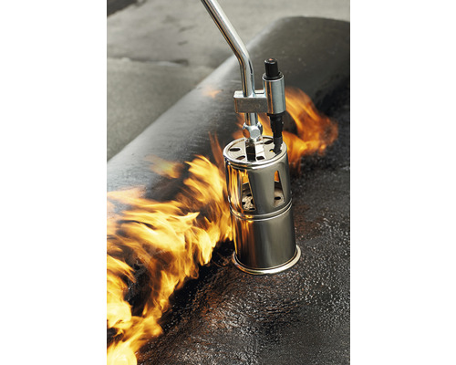 Takläggarbrännare används på bitumen takpapp