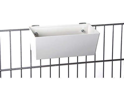 Metall blomkruka för upphängning på staketet