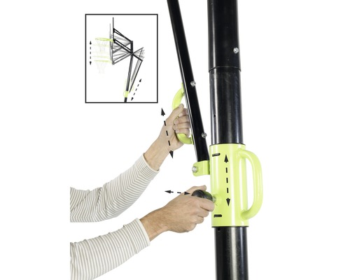 Höjdjustering av basketkorgen